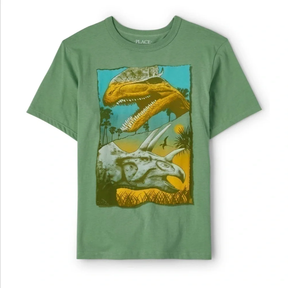 The children’s place boys graphic tee shirt new with tags. Dinosaur graphic